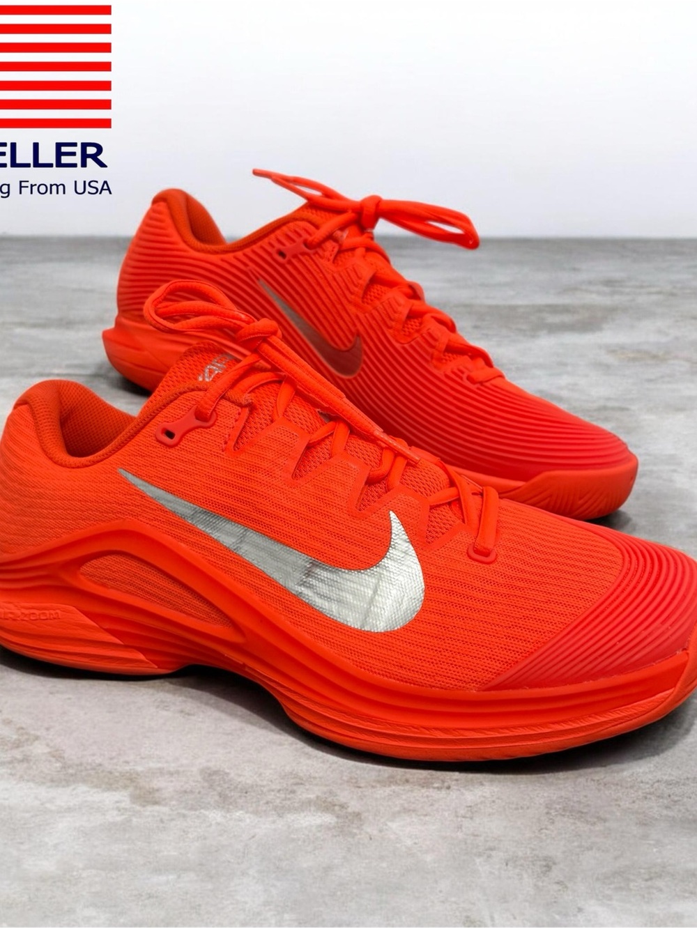 Nike Zoom Vapor 12 HC PRM 'Hyper Crimson' Tennis Shoes HQ2599-801 Men's 9.5 New
